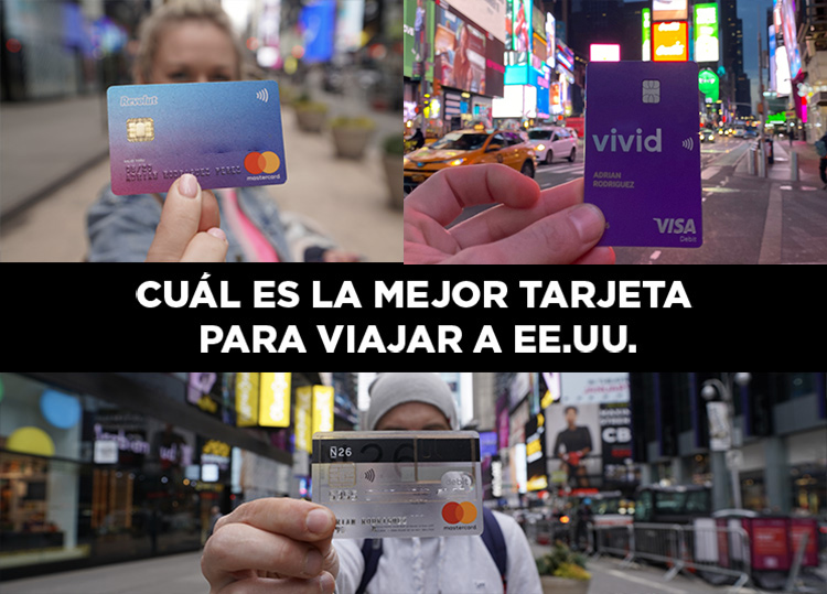 las mejores tarjetas para viajar a Estados Unidos