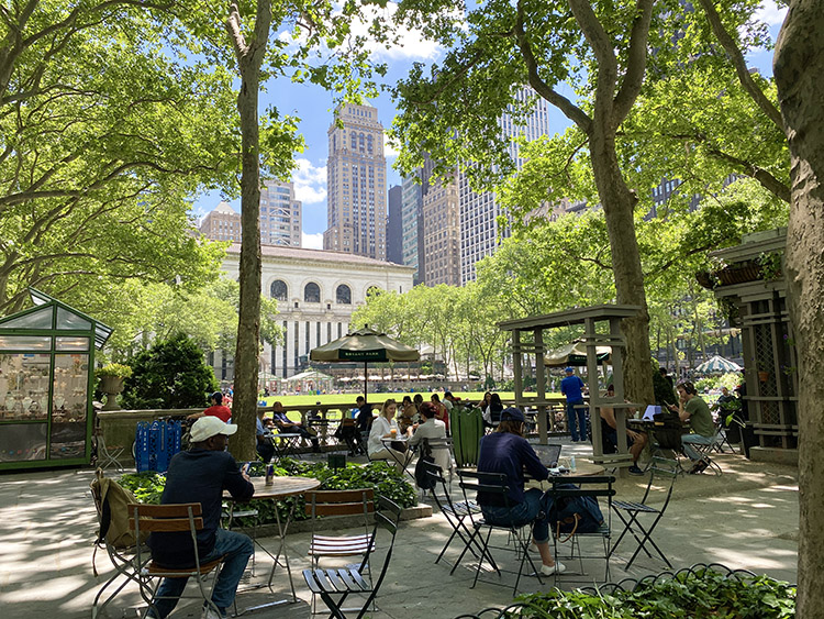 bryant park Nueva York en 3 dias